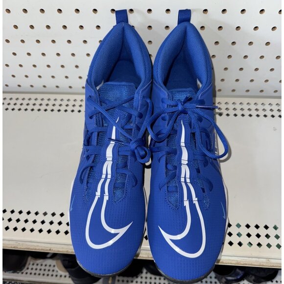 Nike Alpha Menace 3 Shark Mens Football Cleats Size 14 Royal Blue White - Picture 4 of 8